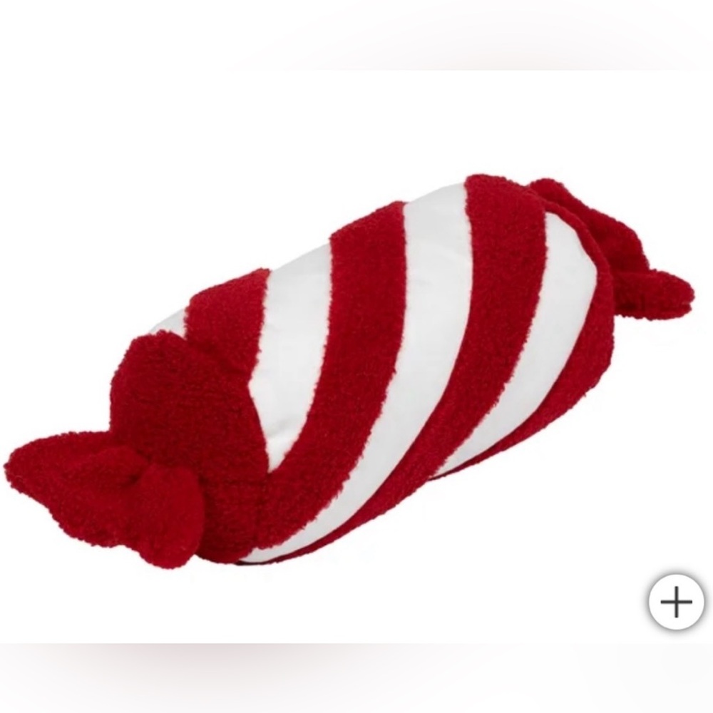 Holiday Decorative Pillow Peppermint Christmas Seasonal Decor Sofa New
